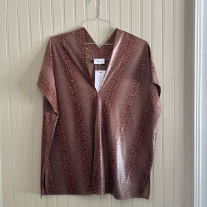Adrienne Brown Top - Size L - New With Tags